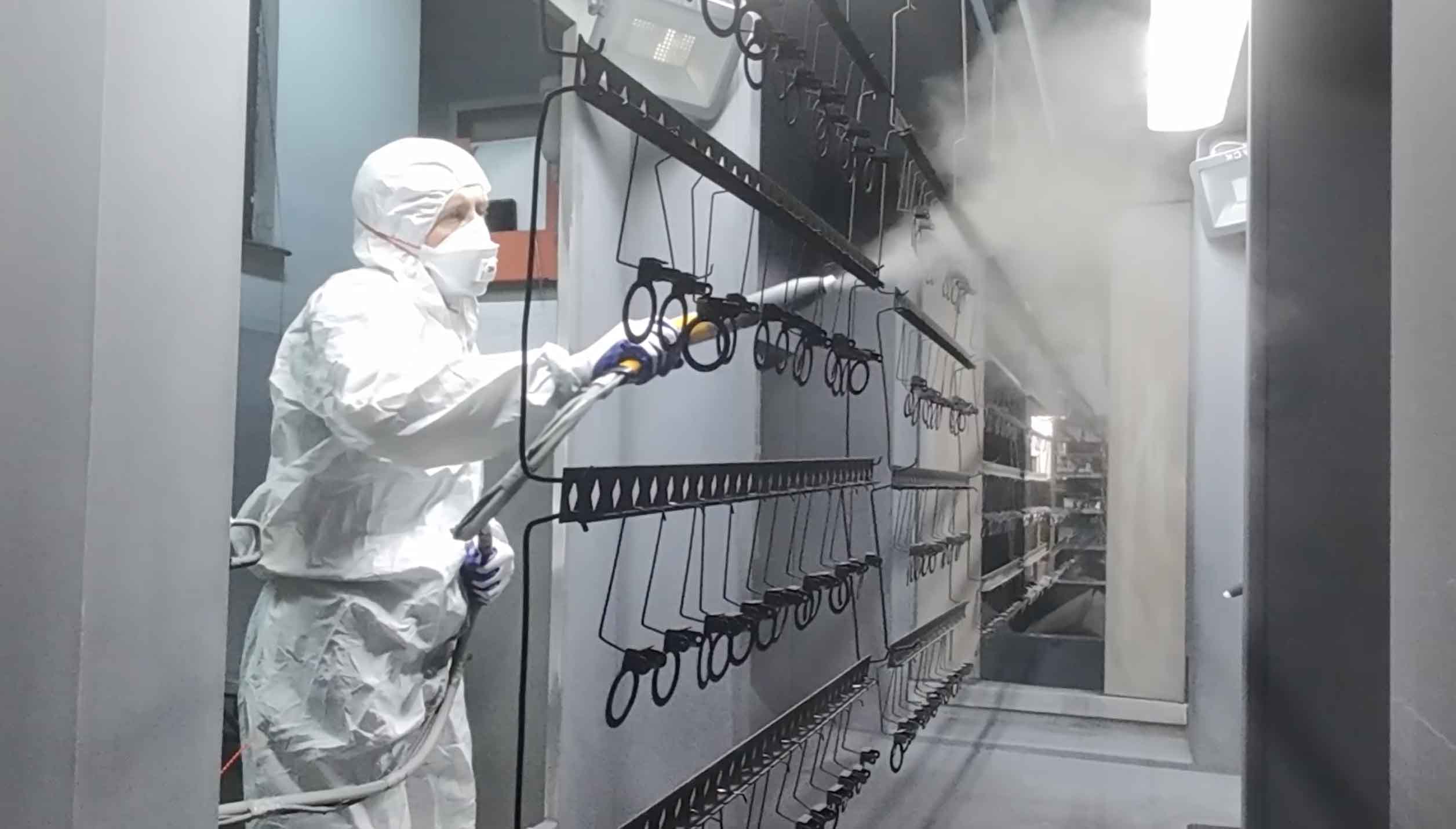 White goods coating process