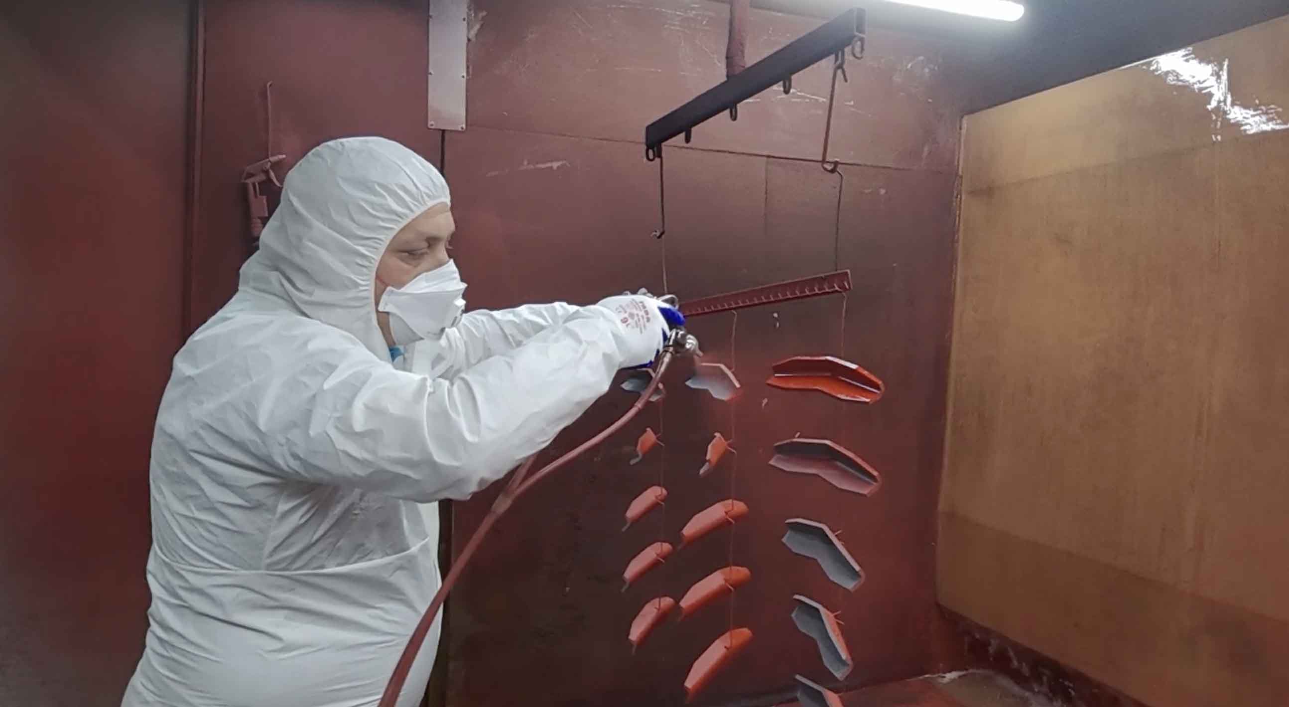 Industrial painting process